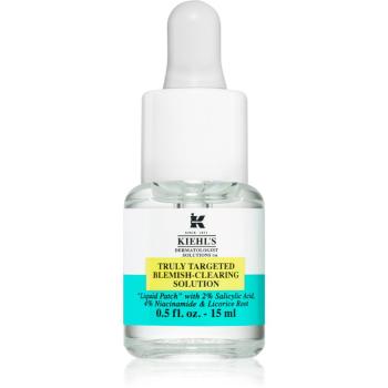 Kiehl's Dermatologist Solutions Truly Targeted Blemish-Clearing Solution ser pentru ten acneic pentru femei 15 ml