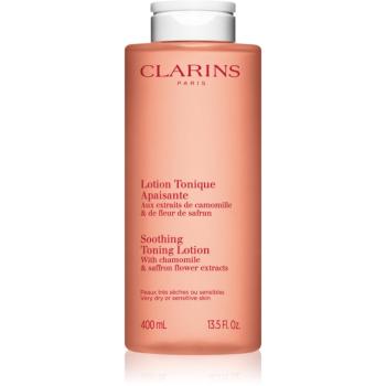 Clarins Cleansing Soothing Toning Lotion tonic de curatare si calmant pentru ten uscat și sensibil 400 ml