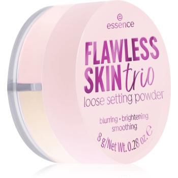 essence Flawless Skin Trio pudră liberă pentru fixare 8 g