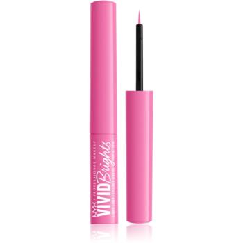 NYX Professional Makeup Vivid Brights eyeliner culoare 08 Don't Pink Twice 2 ml