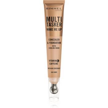 Rimmel Multi-Tasker Wake Me Up make-up a korektor pre rozjasnenie pleti odtieň 40 Ivory 20 ml