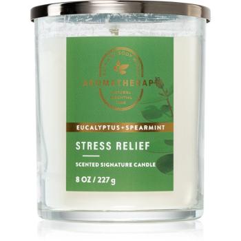 Bath & Body Works Stress Relief Eucalyptus & Spearmint lumânare parfumată Stress Relief 227 g