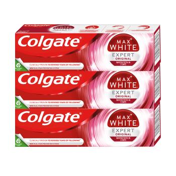 Colgate Pastă de dinți pentru albire Max White Expert Bulldog Original 3 x 75 ml