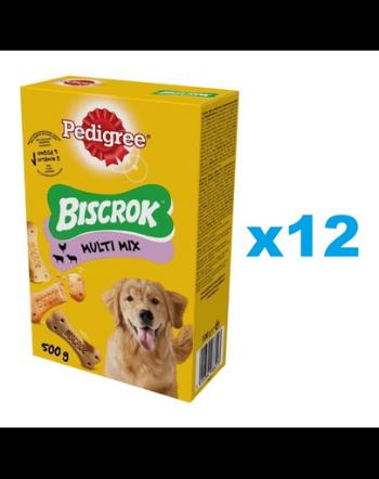 PEDIGREE Multi Mix Biscrok Set biscuiti pentru caini 12x500 g