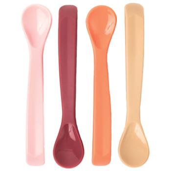 Tiny Twinkle Silicone Baby Spoons linguriță Girl 4 buc