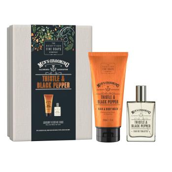 Scottish Fine Soaps Thistle & Black Pepper Luxury Festive Duo set cadou pentru bărbați