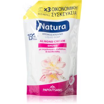 PAPOUTSANIS Natura Almond Cream săpun lichid rezervă 750 ml