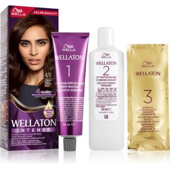 Wella Wellaton Intense Culoare permanenta pentru par cu ulei de argan culoare 4/0 Medium Brown 1 buc