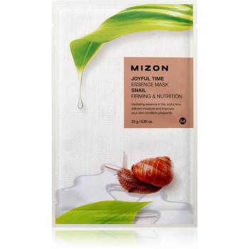 Mizon Joyful Time Snail mască textilă nutritivă cu efect de întărire 23 g