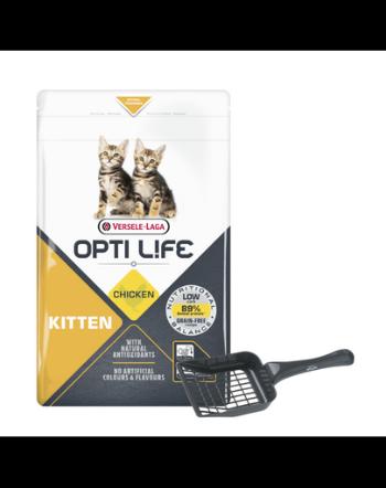 VERSELE-LAGA Opti Life Kitten Chicken 1 kg hrana pentru pisoi + lopatica litiera GRATIS