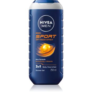 Nivea Men Sport gel de duș cu minerale pentru bărbați 250 ml