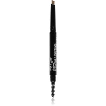 Wet n Wild Ultimate Brow creion dermatograf cu două capete pentru sprâncene cu pensula culoare Taupe 0.2 g