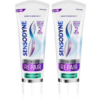 Sensodyne Clinical Repair Active Clean pastă de dinți 2x75 ml