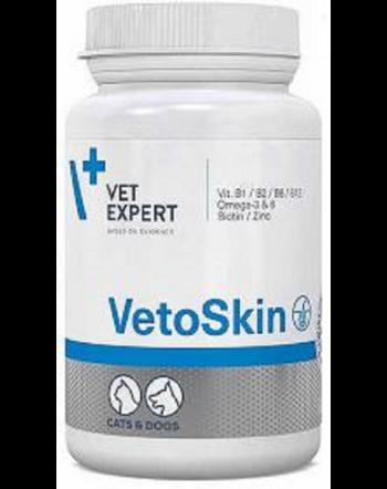 VETEXPERT VetoSkin 90 capsule supliment caini si pisici