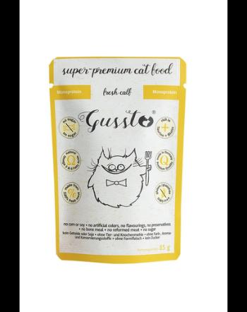 GUSSTO Cat Fresh Calf set plic hrana pisici 24x85 g cu vitel