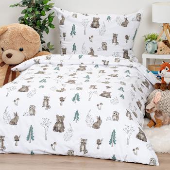 4Home Bavlnené obliečky Forest Friends, 140 x 200 cm, 70 x 90 cm