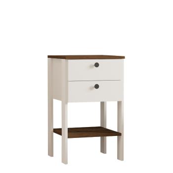 Măsuță de noptieră Ruzisa Walnut, maro închis