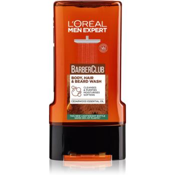 L’Oréal Paris Men Expert Barber Club Gel de duș pentru bărbați pentru păr, barbă și corp 300 ml