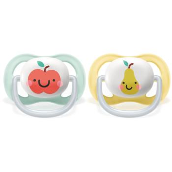 Philips Avent Ultra Air 0-6 m suzetă Neutral Apple 2 buc