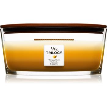 Woodwick Trilogy Café Sweets lumânare parfumată cu fitil din lemn (hearthwick) 453.6 g