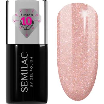 Semilac UV Hybrid Extend Care 5in1 lac de unghii sub forma de gel cu efect de nutritiv culoare 804 Glitter Soft Beige 7 ml