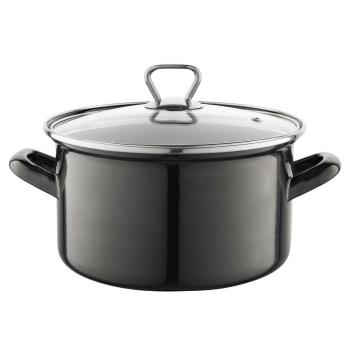 Vas emailat cu capac 3,3 l, negru