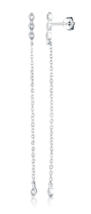 JVD Cercei lungi din argint cu zircon SVLE2965X61BI00
