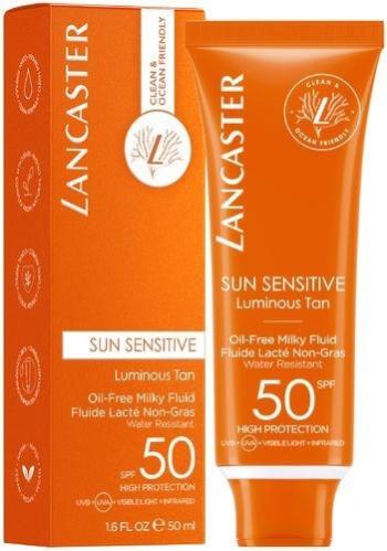 Lancaster Fluid de protecție SPF 50 Sun Sensitive (Oil-free Milky Fluid) 50 ml