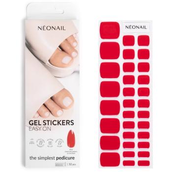 NEONAIL Easy On Gel Stickers folii autocolante pentru unghii pentru picioare culoare P03 32 buc