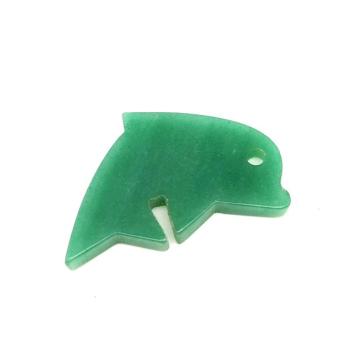 Aventurin átfúrt delfin 45x30mm