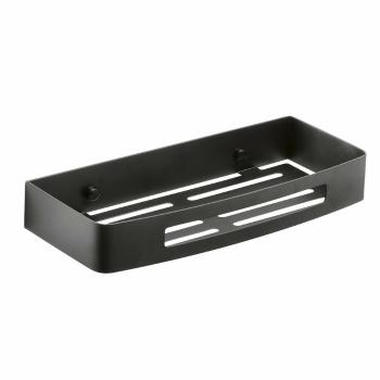 GEDY 241714 Raft inteligent pentru duș, 30 x 4,5 x12,8 cm, negru mat