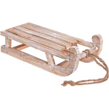 Decorațiune lemn de Crăciun, Sledge, 30 cm