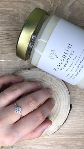 925-ös ezüst gyűrű a gyertyában - 57 mm