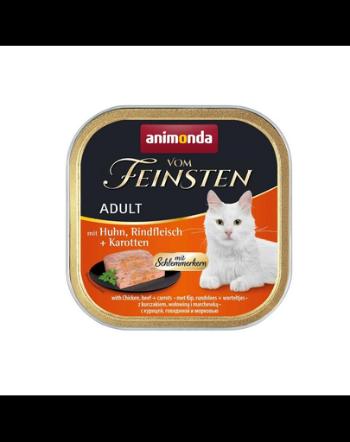 ANIMONDA Vom Feinsten Adult Pui, Vită și Morcovi 100g