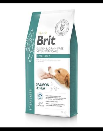 BRIT Veterinary Care Dog Gluten Grain free Sterilised 12 kg mancare pentru caini sterilizati