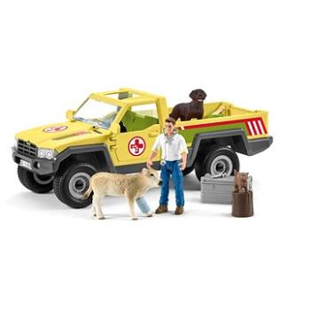 Schleich Záchranné terénní auto s veterinářem 42503 (4059433572741)