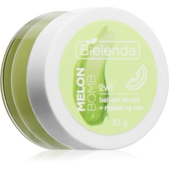 Bielenda Lip Care Lip Balm + Night Mask balsam de buze cu parfum Melon Bomb 10 g