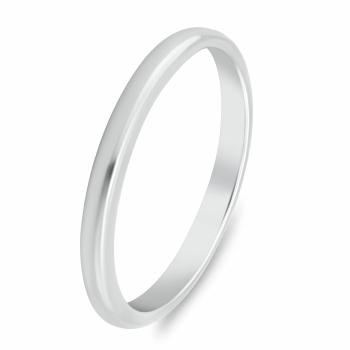 Brilio Silver Verighetă minimalistă din argint RI149W 68 mm
