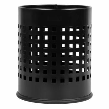 Alda Coș de gunoi Ofițer perforat 7 L, negru, negru, 7 l