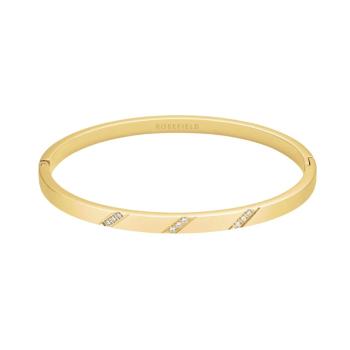 Rosefield Brățară solidă placată cu aur decorată cu cristale JBLCG-J1043