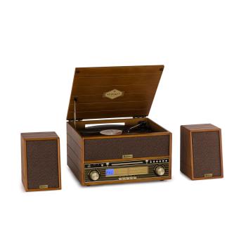 Auna Belle Epoque 1910, gramofon, difuzor stereo, turntable stereo, CD player