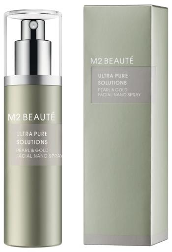 M2 Beauté Ser pentru piele iluminator Pearl & Gold Ultra Pure Solutions (Facial Nano Spray) 75 ml