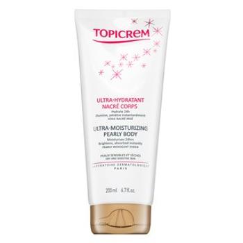 Topicrem Ultra-Moisturizing Pearly Body hidratáló testápoló gyöngyház fénnyel 200 ml