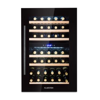 Klarstein Vinsider 35D Onyx Edition, răcitor de vinuri încorporat, clasă de eficiență energetică G