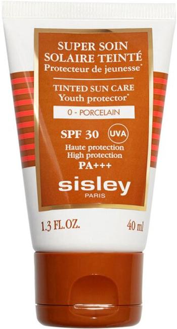 Sisley Cremă solară tonifiantă SPF 30 Super Soin Porcelain (Tinted Sun Care Cream) 40 ml