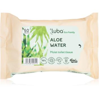 Luba ECO Family hârtie igienică umedă Aloe vera 50 buc