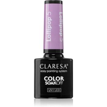 Claresa SoakOff UV/LED Color Lollipop lac de unghii sub forma de gel culoare 5 g