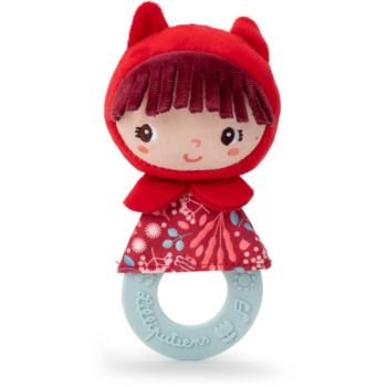 Lilliputiens Teething Rattle Little Red Riding Hood jucărie pentru dentiție 3 m+ 1 buc