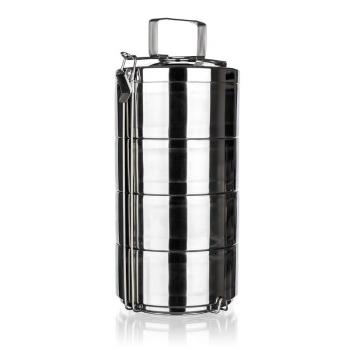 Sufertaș din inox cu perete dublu Banquet AKCENT, 4 piese