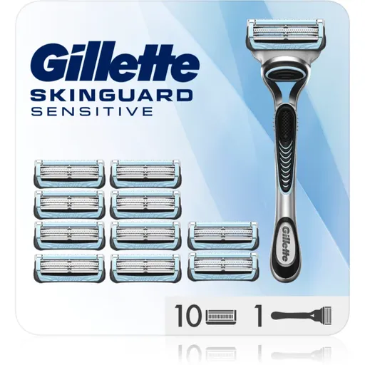 Gillette Skinguard Sensitive Aparat de ras + rezervă lame 11 buc